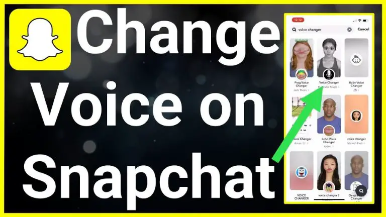 Does Snapchat let you change your voice?